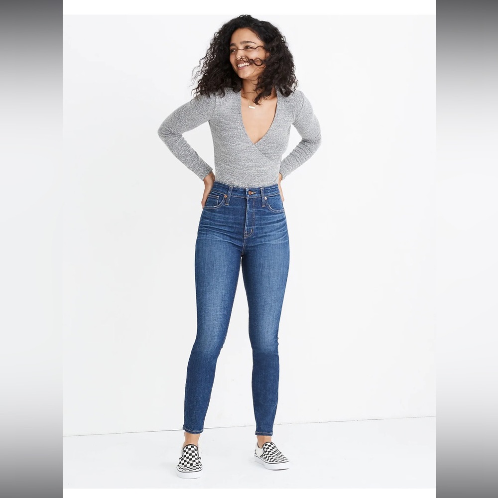 Madewell curvy skinny high rise jeans size 26 moreaux wash great condition